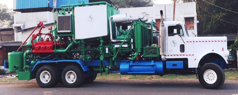 TRUCK MOUNTED TWIN PUMP CEMENTING UNIT